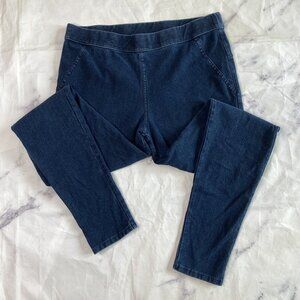 Nordstrom Pull On Skinny Jeans Womens Size Small Slim Dark Wash Stretch E88